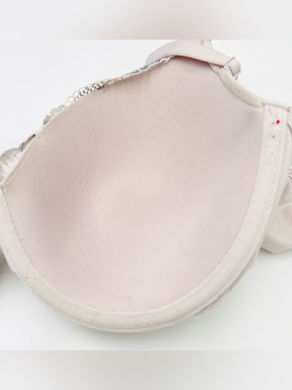 Victoria’s Secret Body by Victoria Perfect Coverage Bra 34D Lace Underwire Taupe - Picture 9 of 9